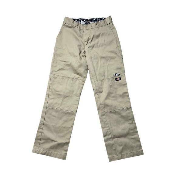 Dickies x Lurking Class Regular Fit Double Knee Pants Tan Beige 32 x 32 Skeleton - Picture 1 of 13